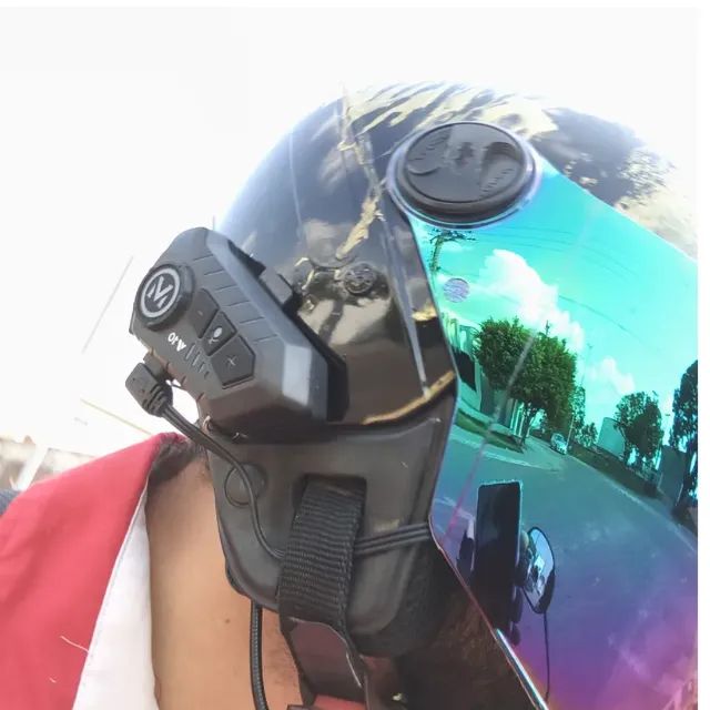 Fone Bluetooth Y10 Capacete Moto  Bateria 20h - Foto 2