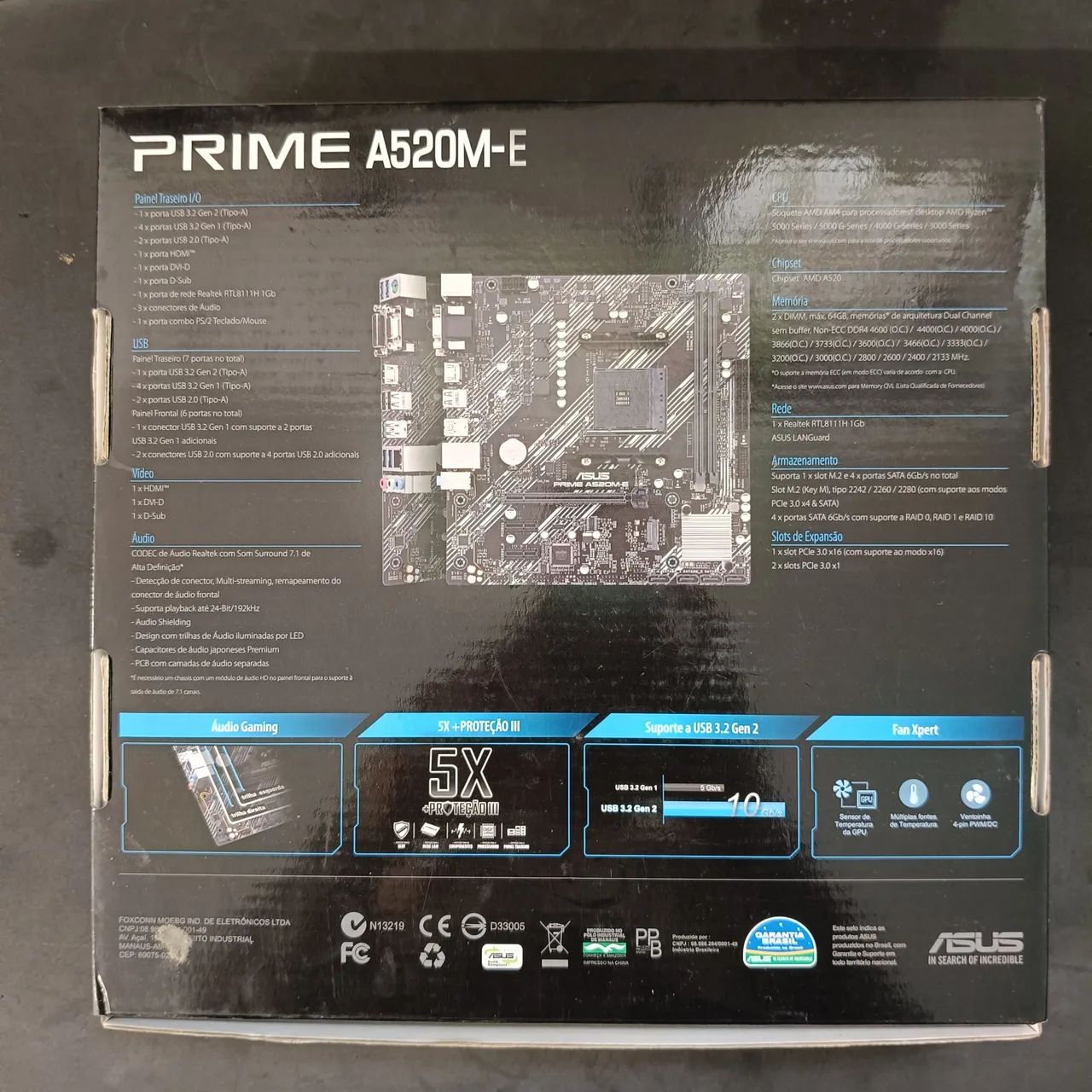 PLACA MÃE ASUS BA520M-E PRIME  - Foto 2