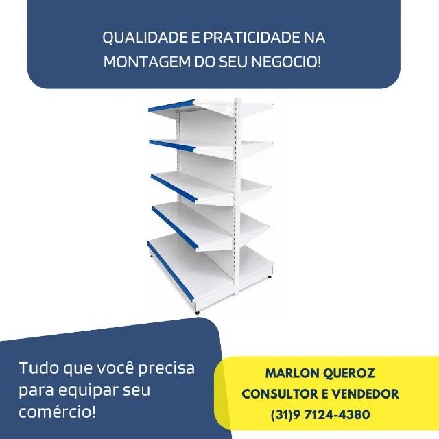 Gôndola Central Branca Polar Nova