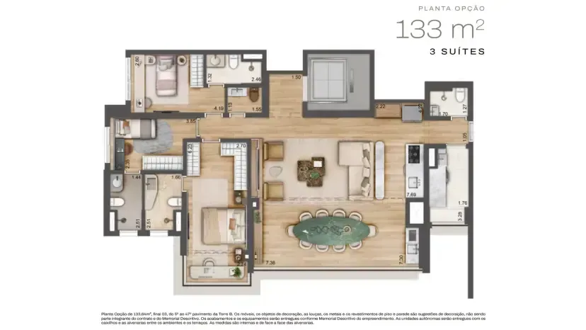 PLANTA 133m²
