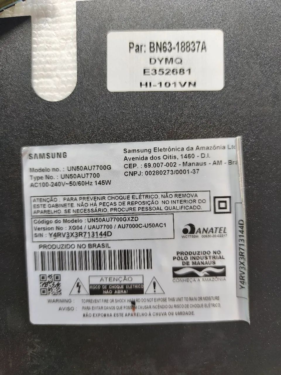 Vendo kit placa 50 polegada Samsung 