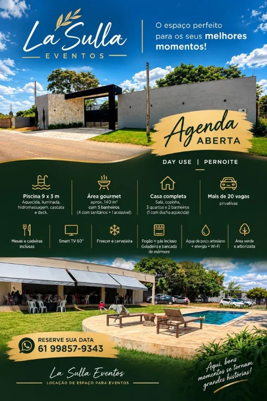 Chácara / Espaço Para Eventos (Day Use e Pernoite)