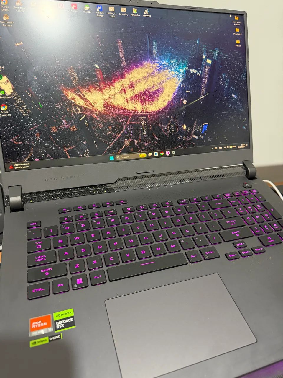 Notebook gamer ASUS rog strix  - Foto 3