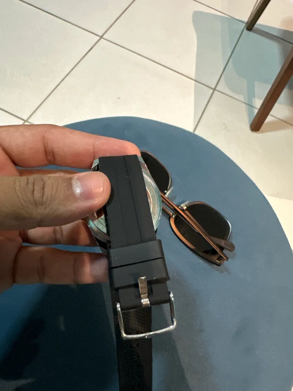 Relógio Masculino Pulseira de Borracha | Estilo 007 - Foto 4