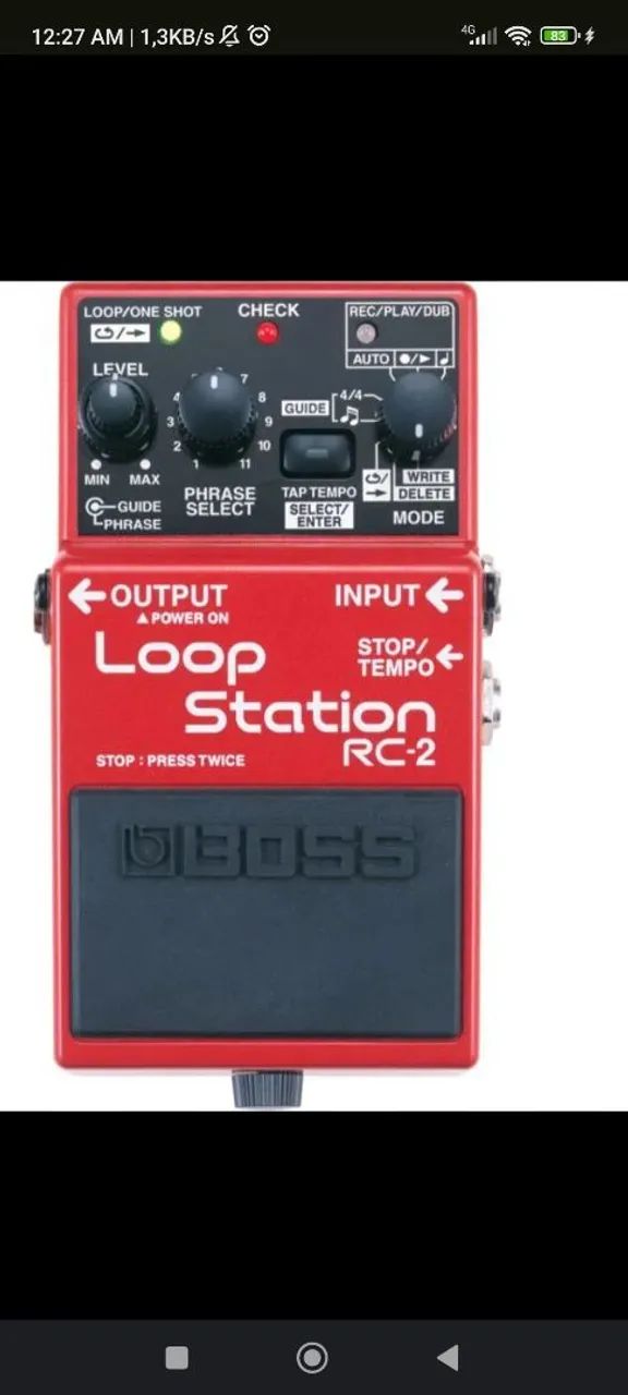 Pedal loop station rc2 boss