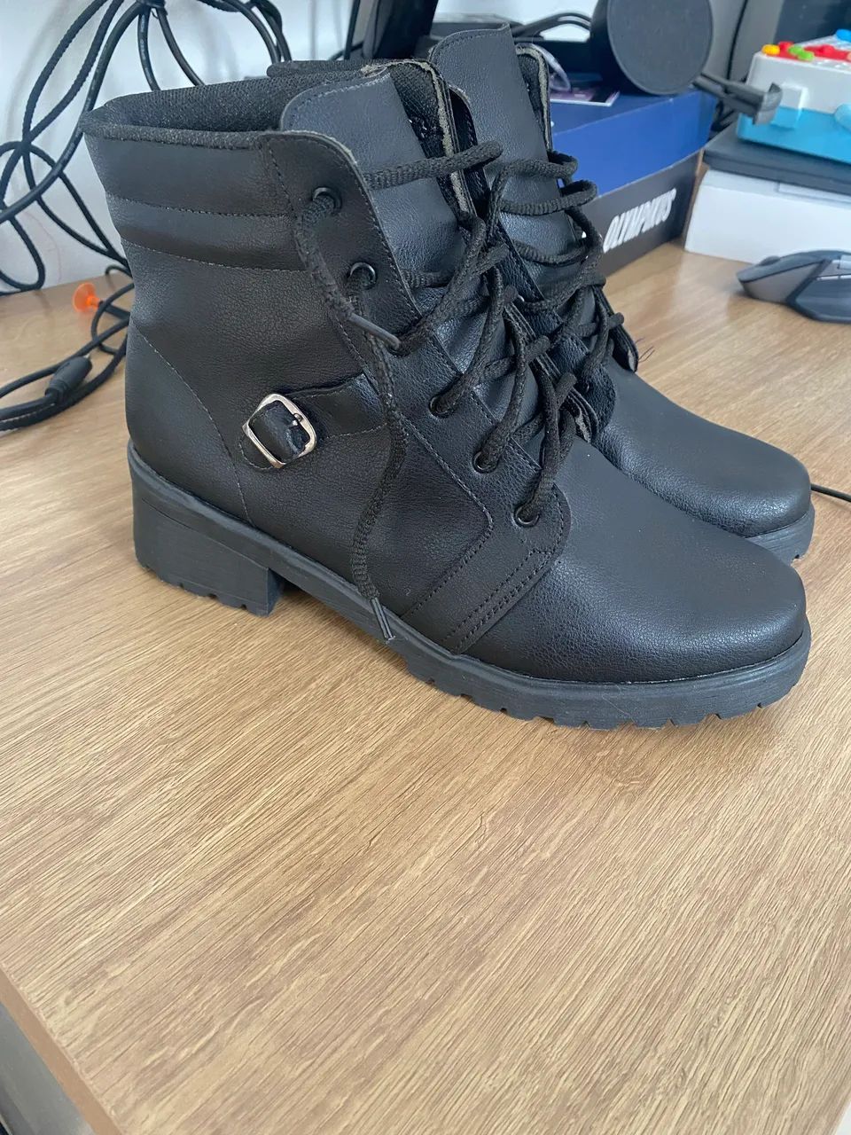 Bota preta feminina, N 40 - Foto 2