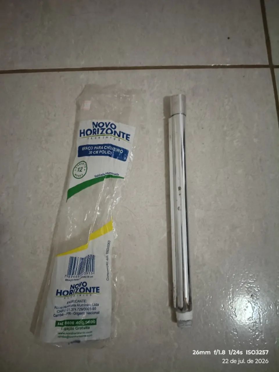 Cano de chuveiro 30 cm, 10 reais 2