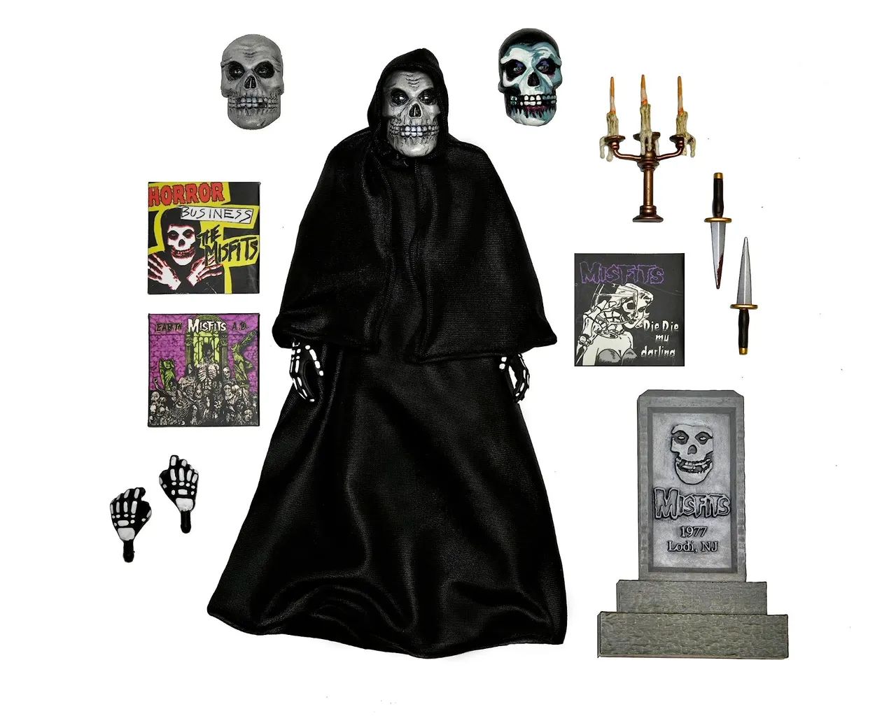 Boneco misfits banda rock original Neca toys action figure caveira