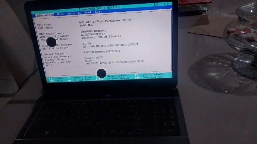 Notebook Acer Aspire 5532 Windows 7 Funcionando - Foto 5