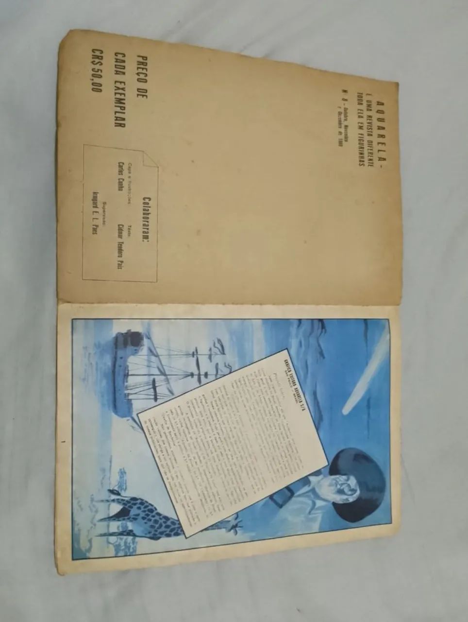 ÁLBUM DE FIGURINHAS CURIOSIDADES AQURELA COMPLETO ANO DE 1962 - Foto 2