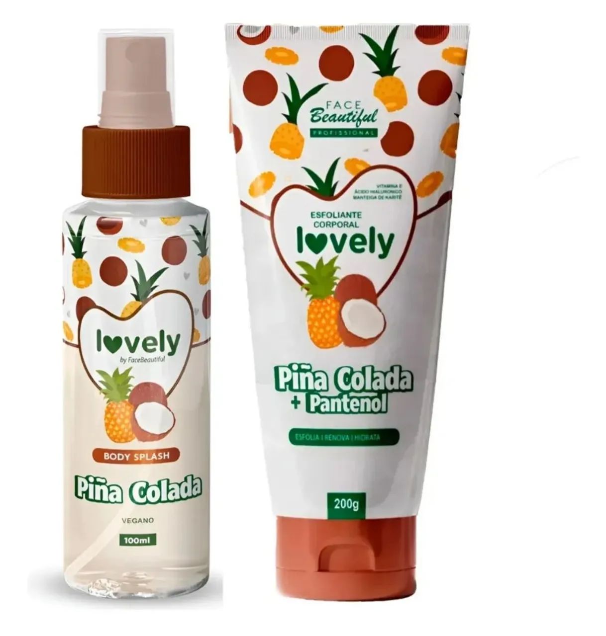 Body splash+esfoliante pina colada lovely