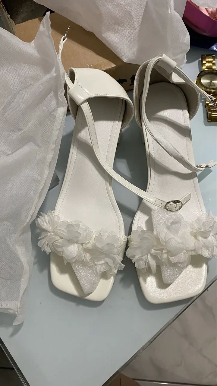 Sandália Branca casamento  - Foto 5