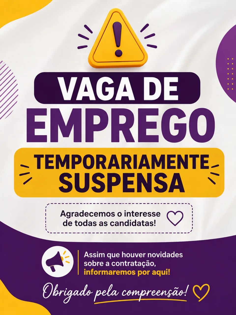 VAGA PARA EMPREGADA DOMÉSTICA 