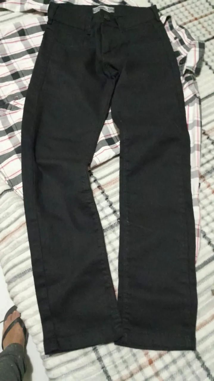 Calça jeans juvenil masculina - Foto 2