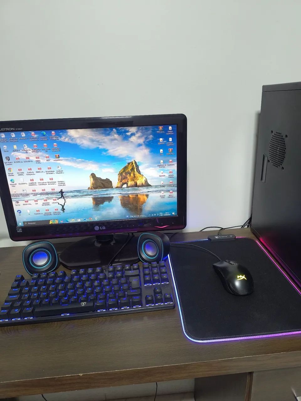 PC pronto para uso. 