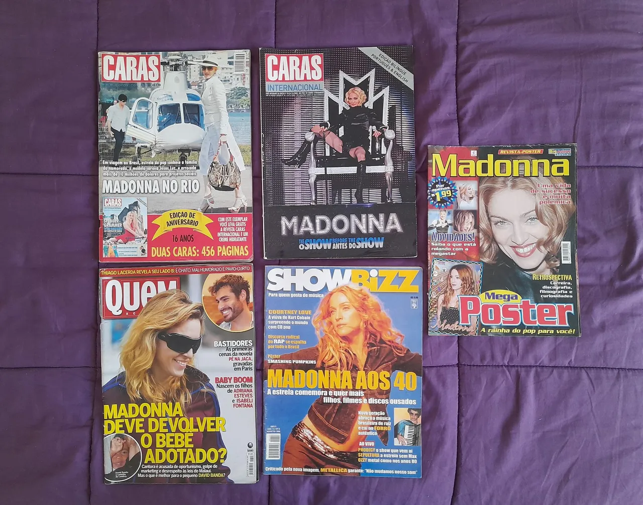 Madonna Box Anthology (1979-1989) vinil 5 Lp Raro celebration