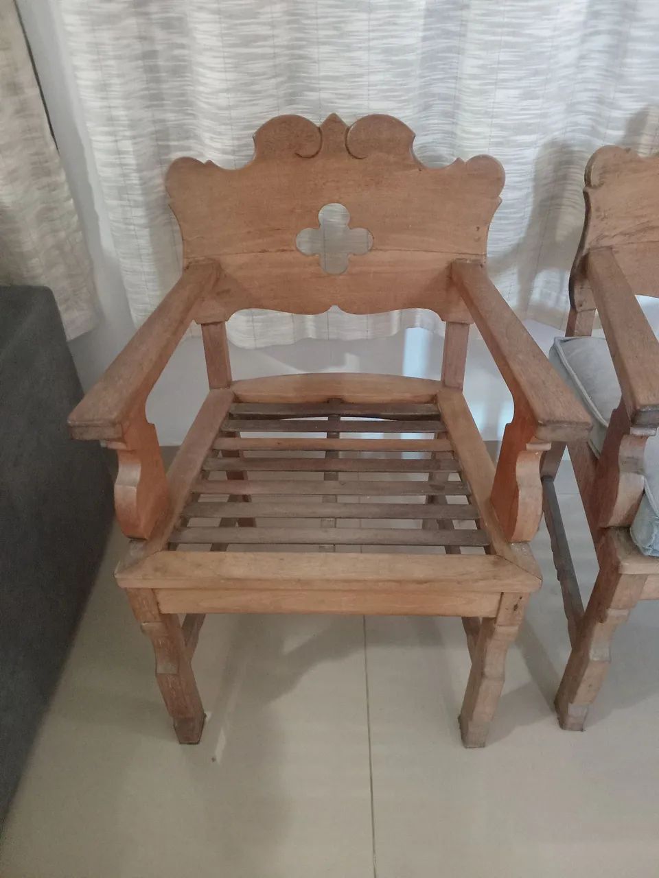 Cadeiras de madeira de varanda - Foto 2