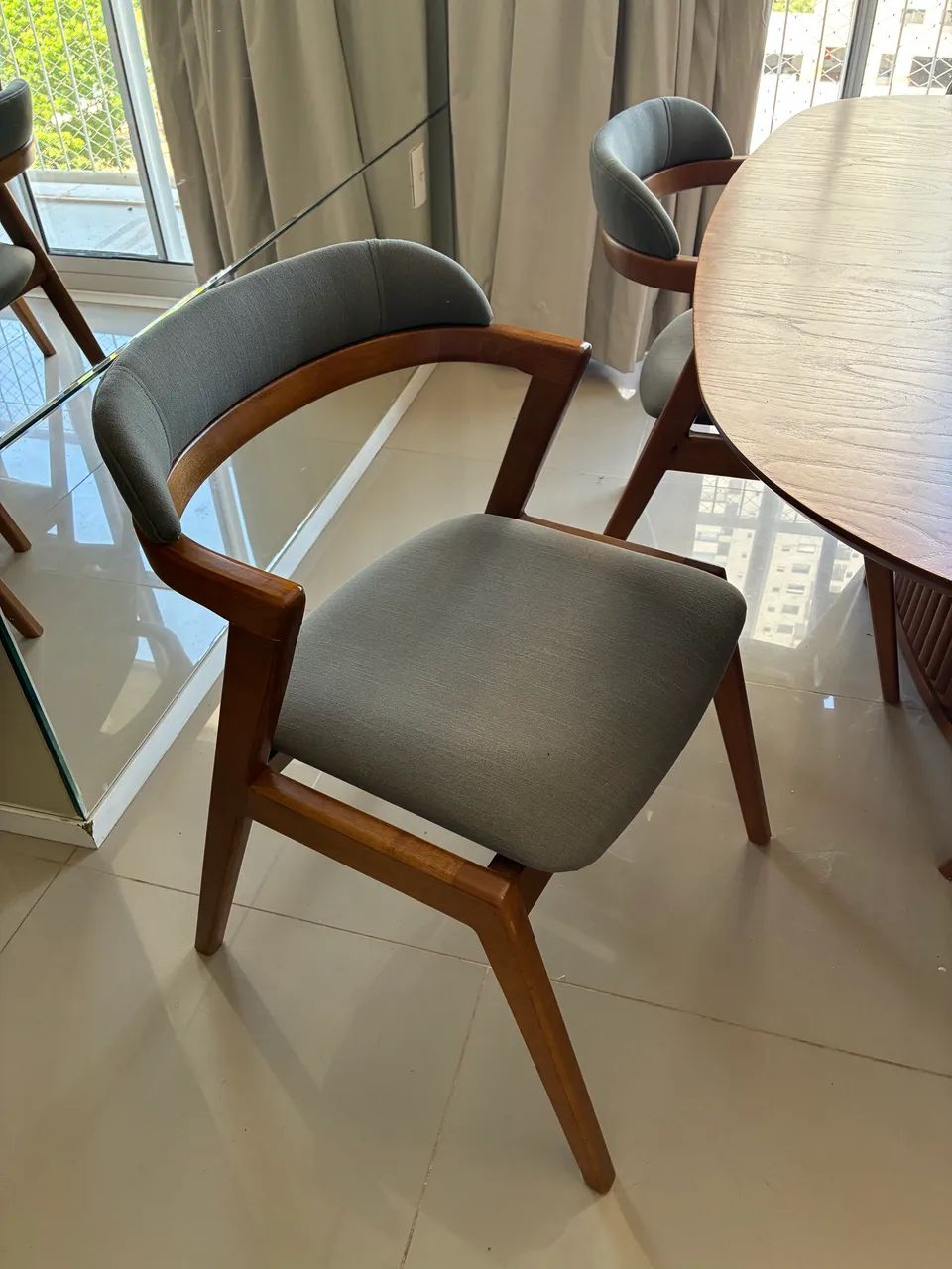Mesa Orgânica Jantar + 6 cadeiras - Foto 4