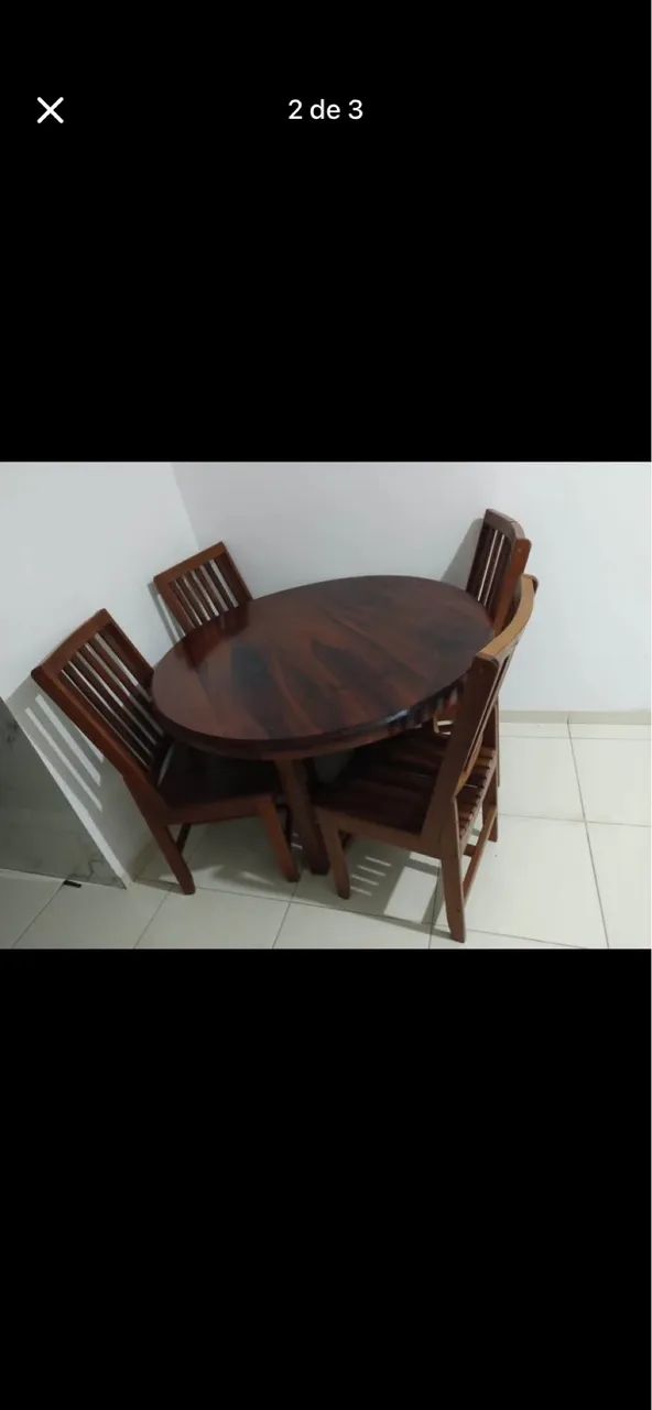 Mesa em madeira maciça  - Foto 2