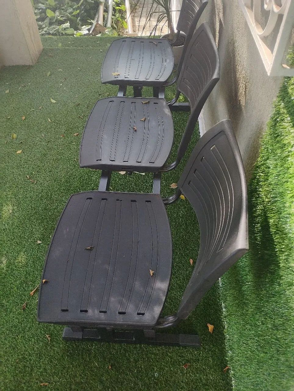 Cadeira trio de recepção 