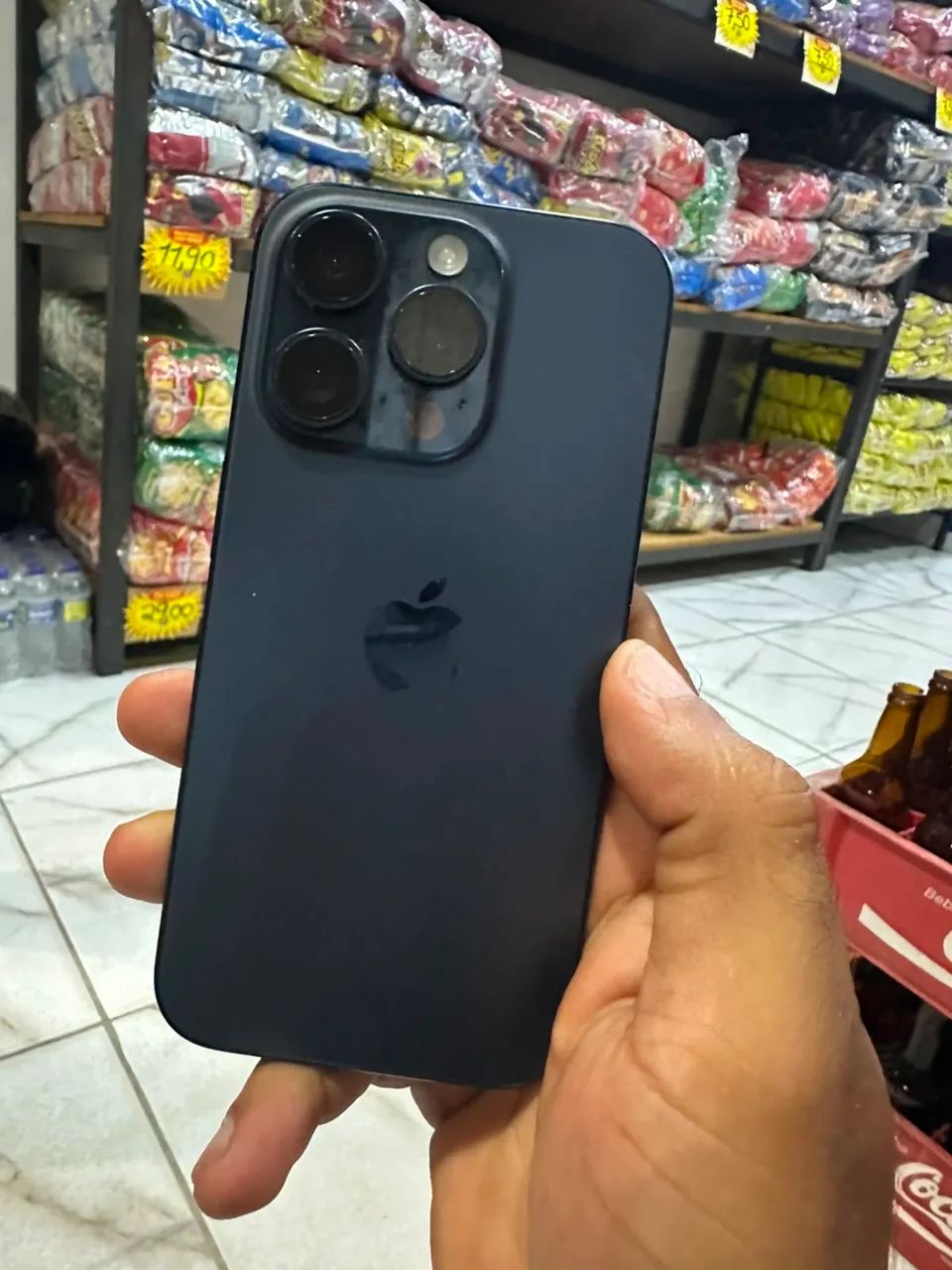 iPhone 15 Pro 128gb 86% todo original, troco em notebook ou placa de vídeo boa.!