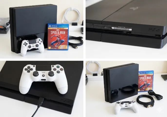 PlayStation 4 (PS4) 500GB - Modelo Clássico Black Piano + Controle