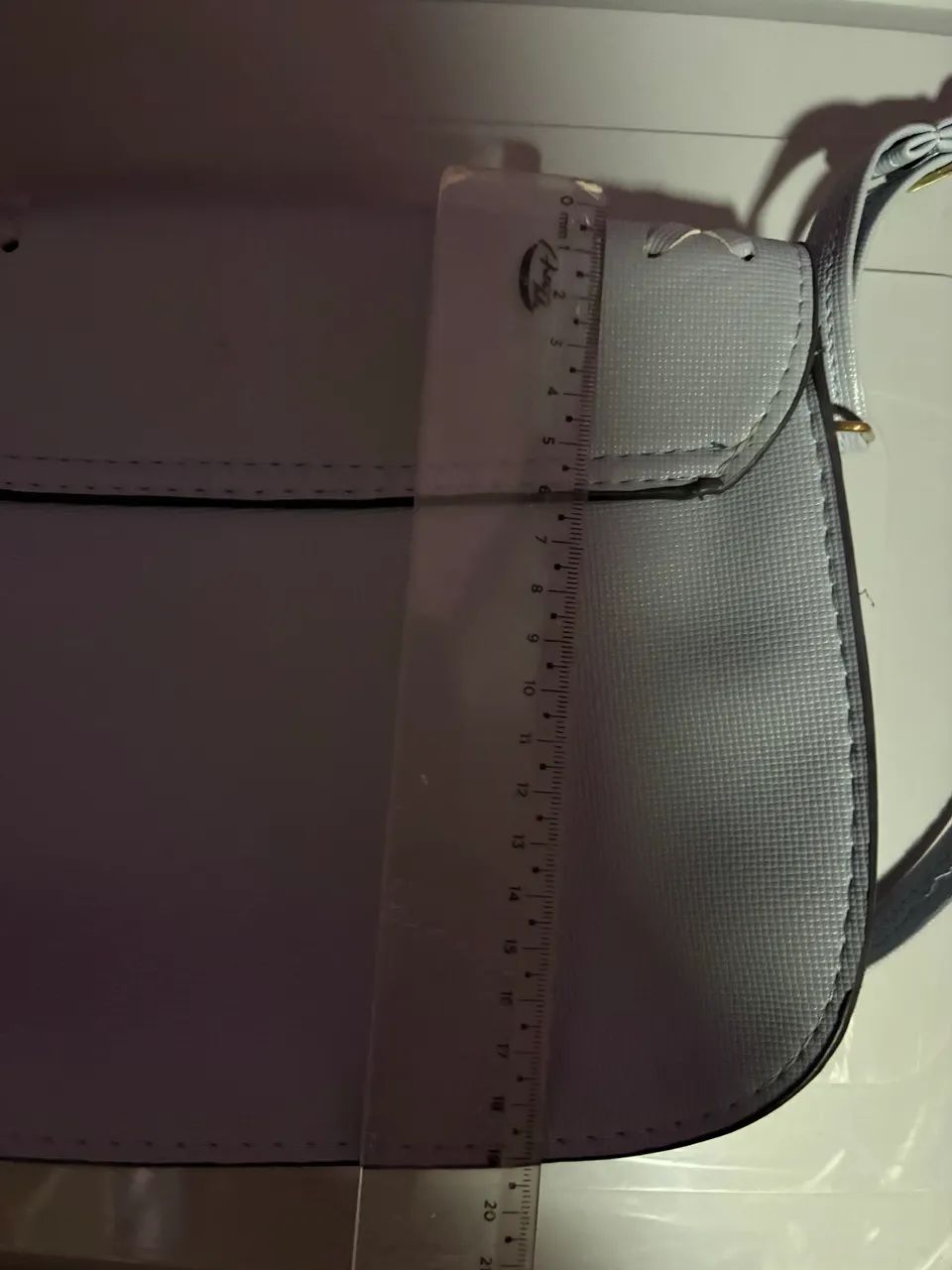 bolsa azul acinzentada de ombro (cerca 20cm) - Foto 5