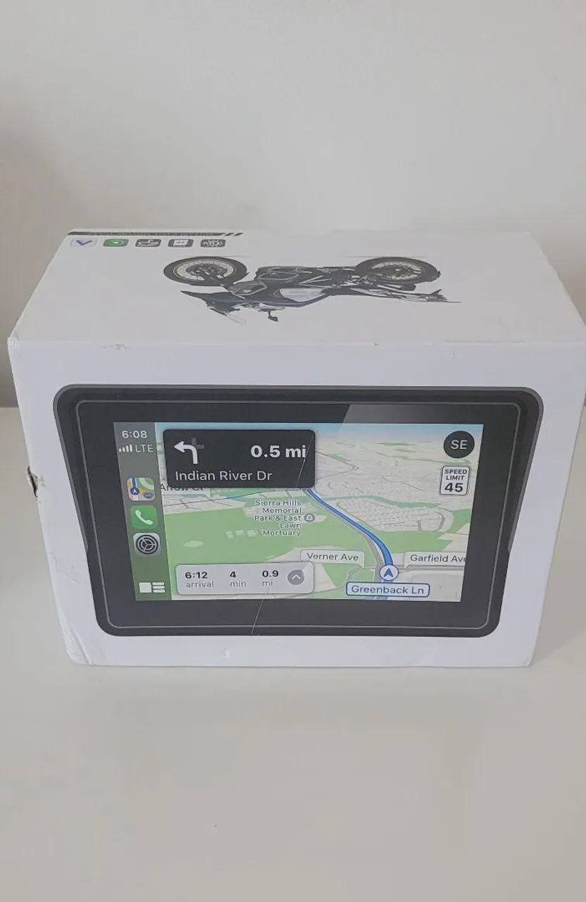 Central Multimídia Motos 5 Touch Screen H-tech Carplay Android Auto - Foto 2