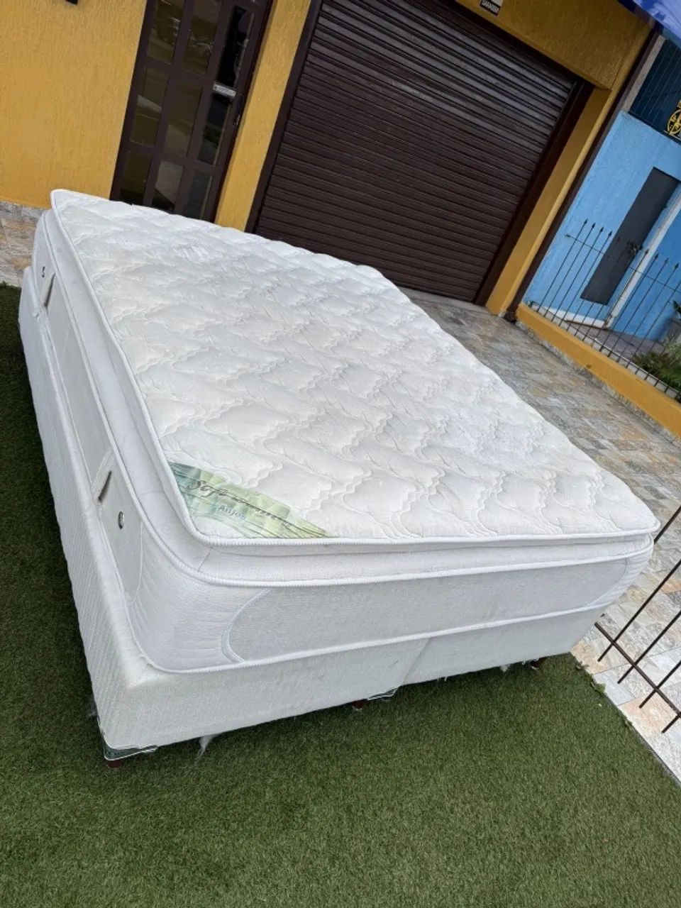 Cama box Casal QUEEN USADA ANJOS - Entrego!  - Foto 4