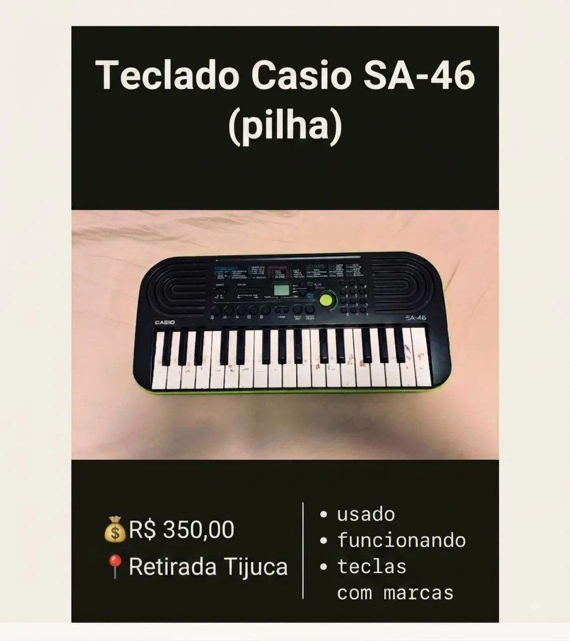 TECLADO R$350,00
