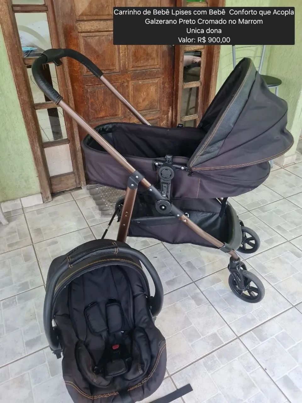 Carrinho de Bebê  Moisés  + Bebê Conforto