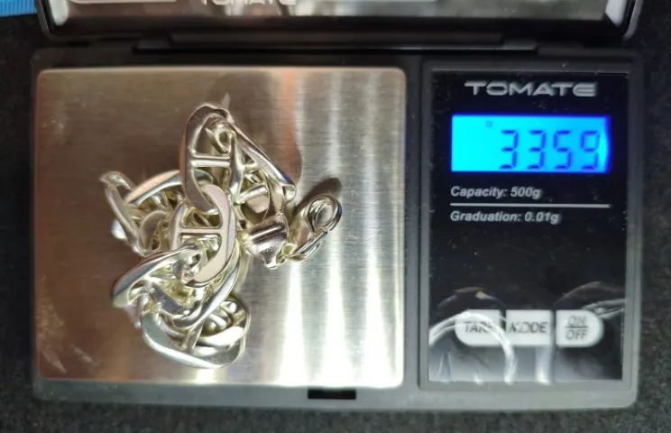 Pulseira Prata 925 (12mm) - 33 gramas - Foto 3