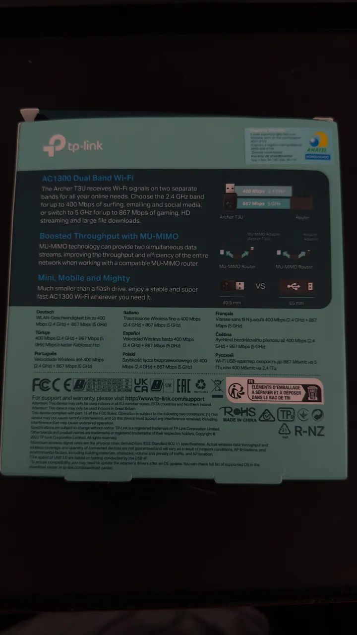 ADAPTADOR WIFI T3U AC1300 TP-LINK - Foto 2