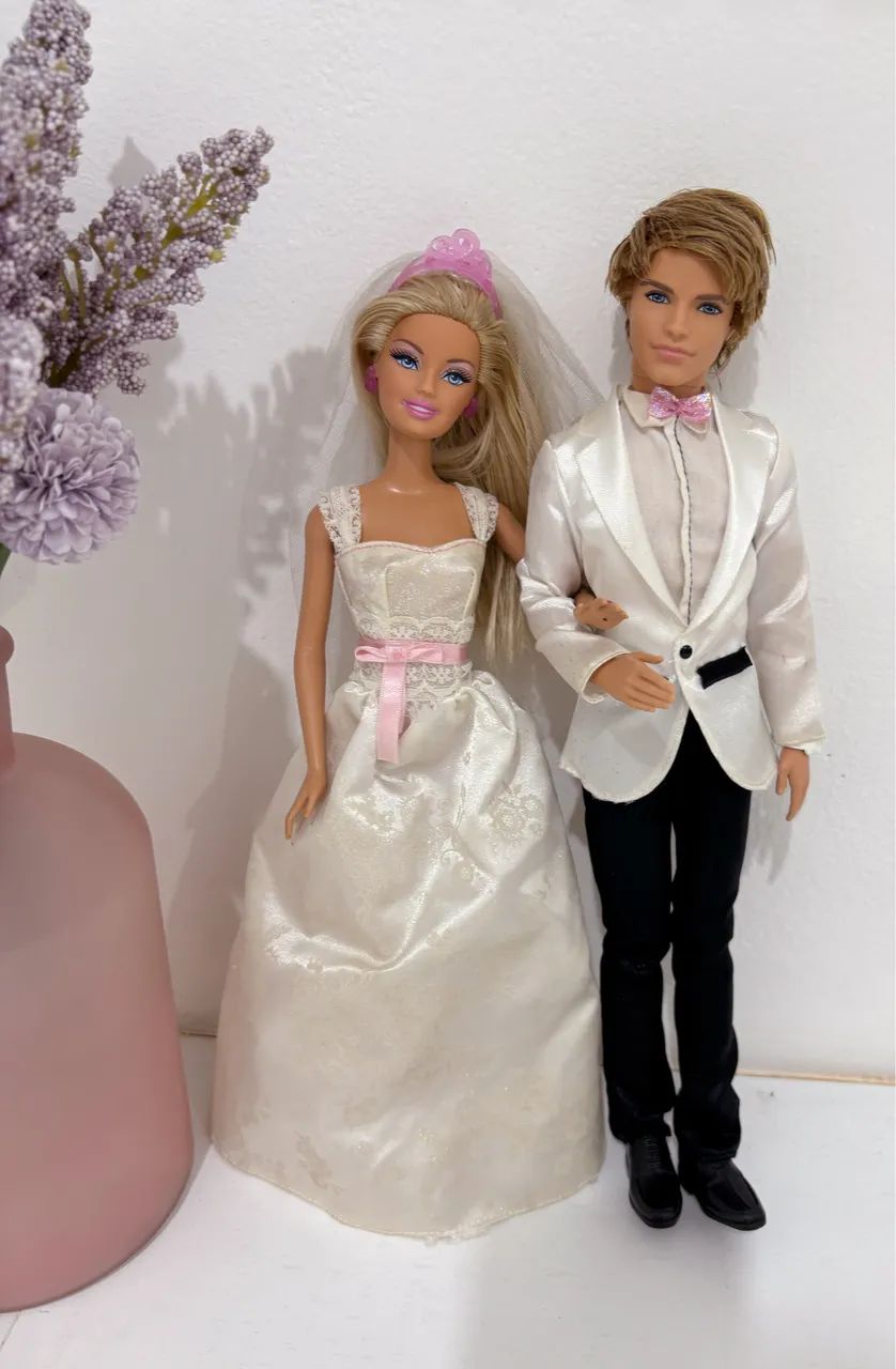 Casal noivos barbie 