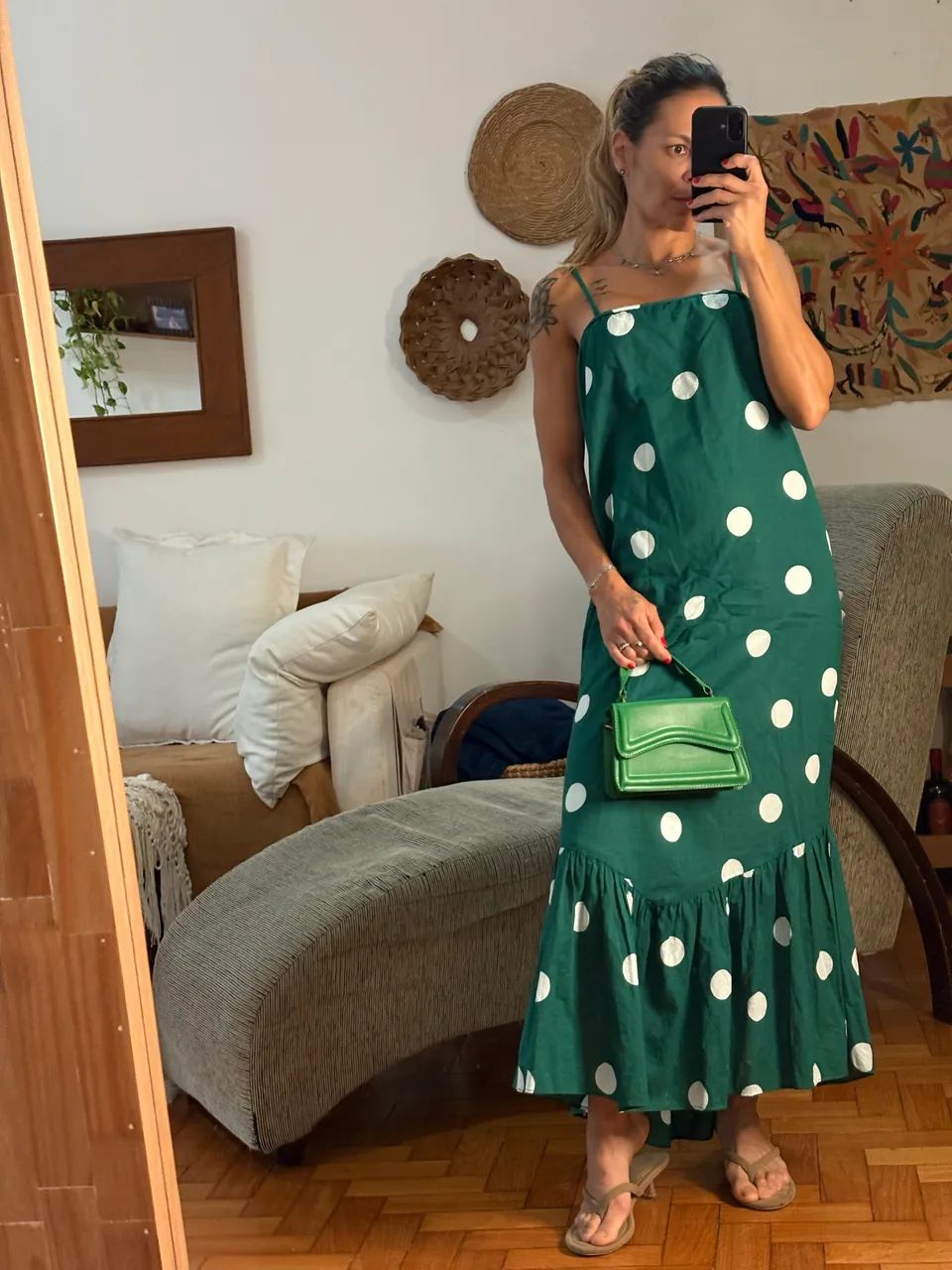 Bolsa de mão verde - Foto 3