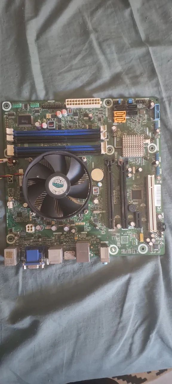 Kit placa mãe processador e memória ram 