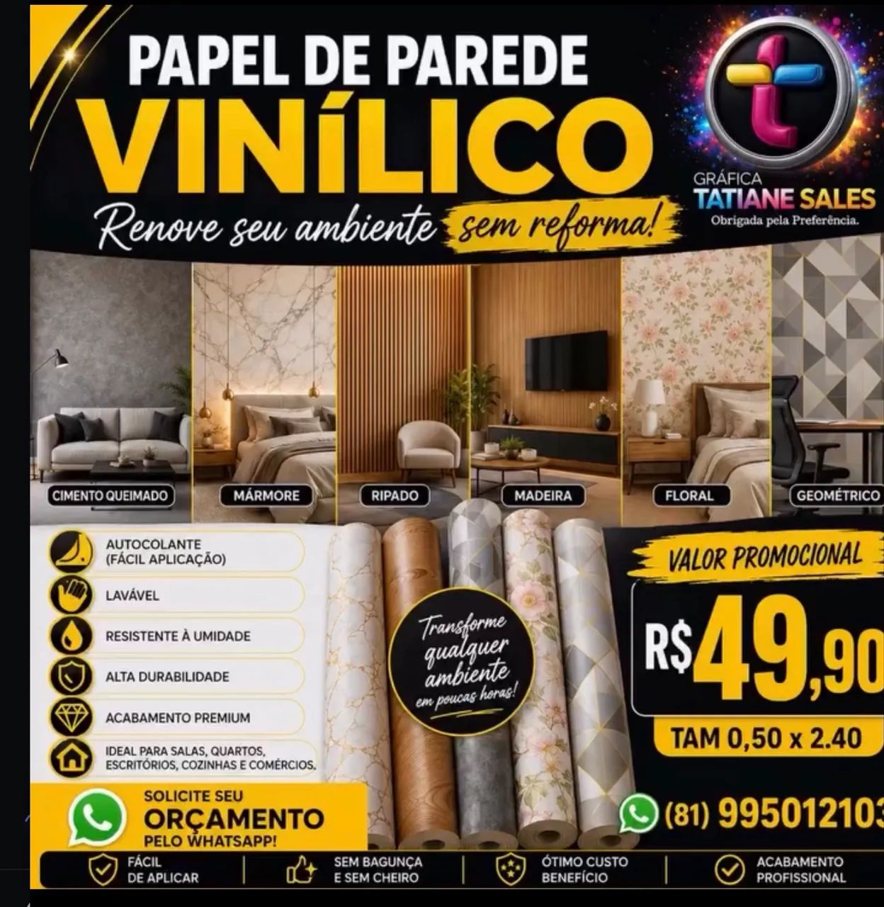 Papel de parede personalizado