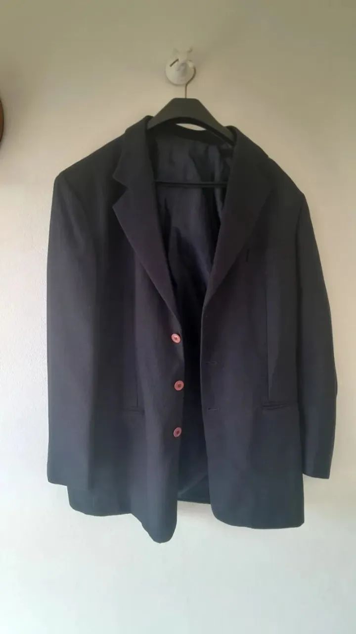 Blazer azul marinho de lã
