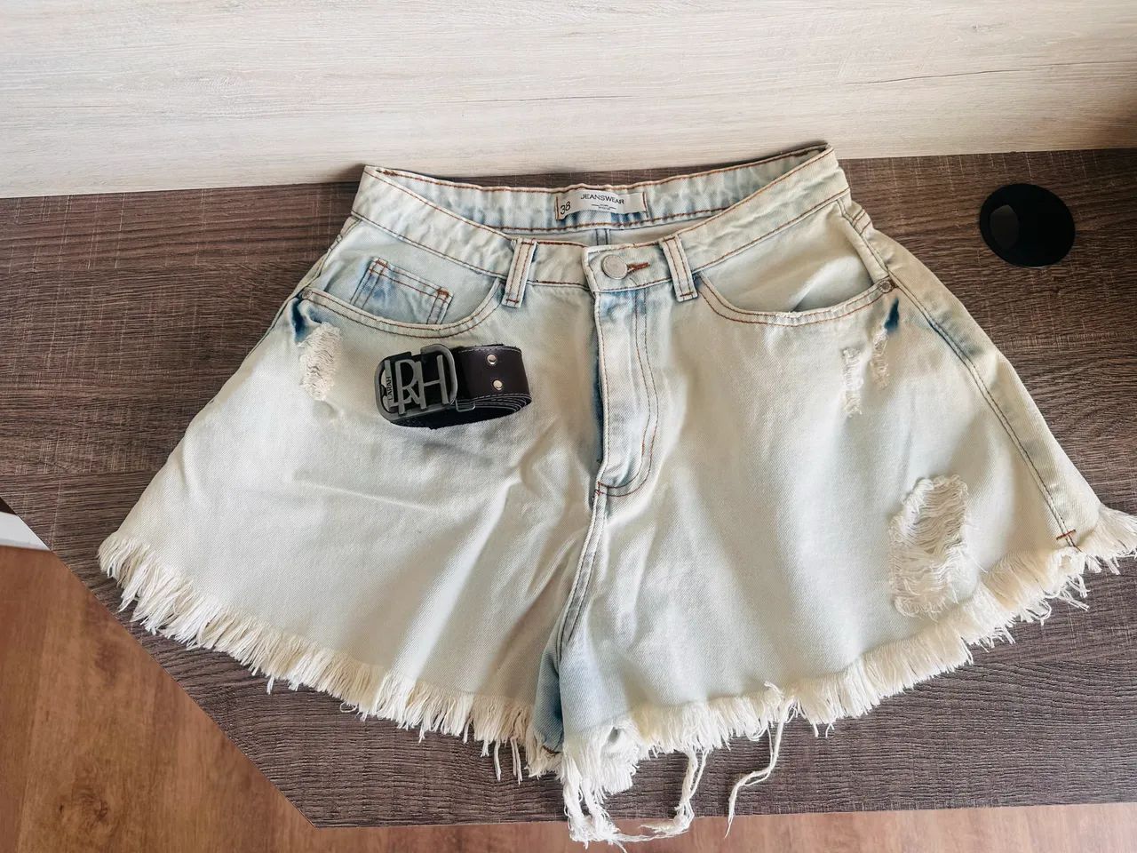 Shorts Jeans Feminino Evasê - Foto 2