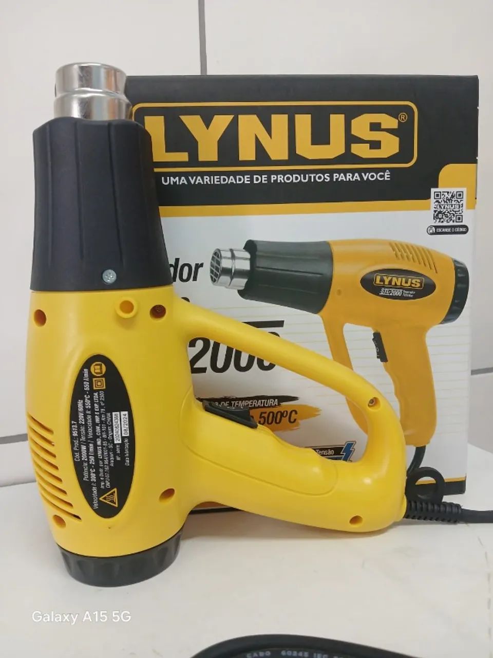 soprador termico 2000w 220v lynus entrega gratis - Foto 2