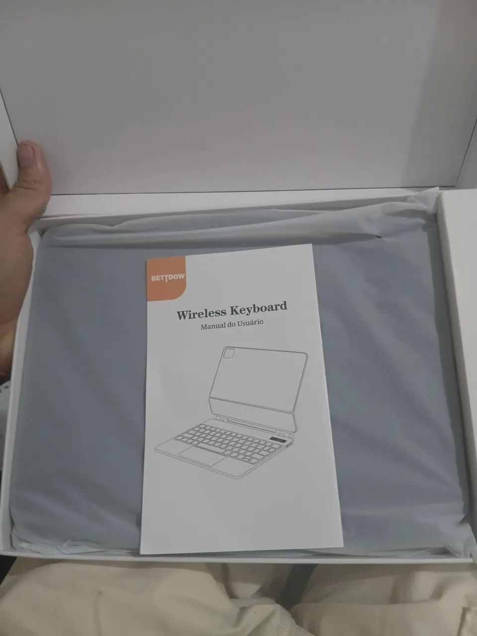Teclado Bluetooth Com Capa P Ipad 10th 10.9 A16 2025  Tem Ç - Foto 2