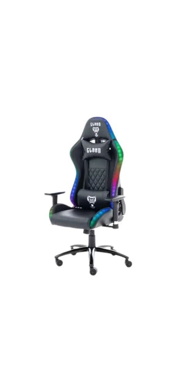 Cadeira Gamer King Black Rgb - Clanm - Foto 3