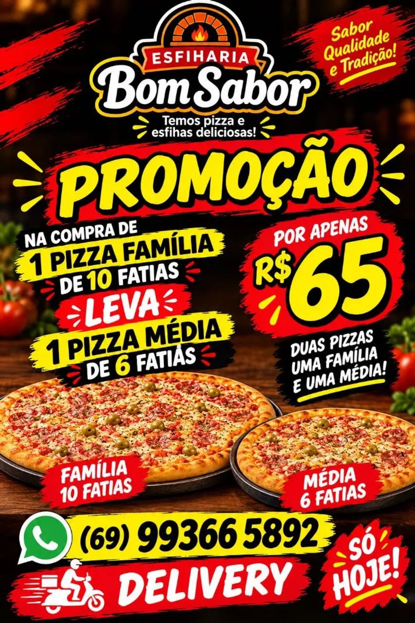 Esfiharia bom sabor. Pizza e esfihas - Foto 3