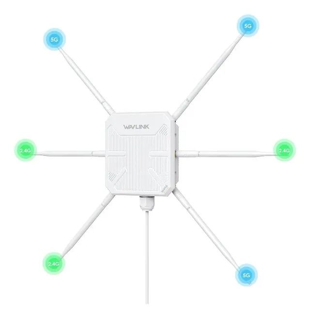 Roteador Repetidor Wavlink AX3000 Wi-Fi 6 Gigabit Outdoor Externo 5Ghz Lacrado Original - Foto 2