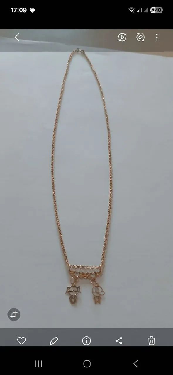 Corrente ouro 18 k 750 - Foto 2
