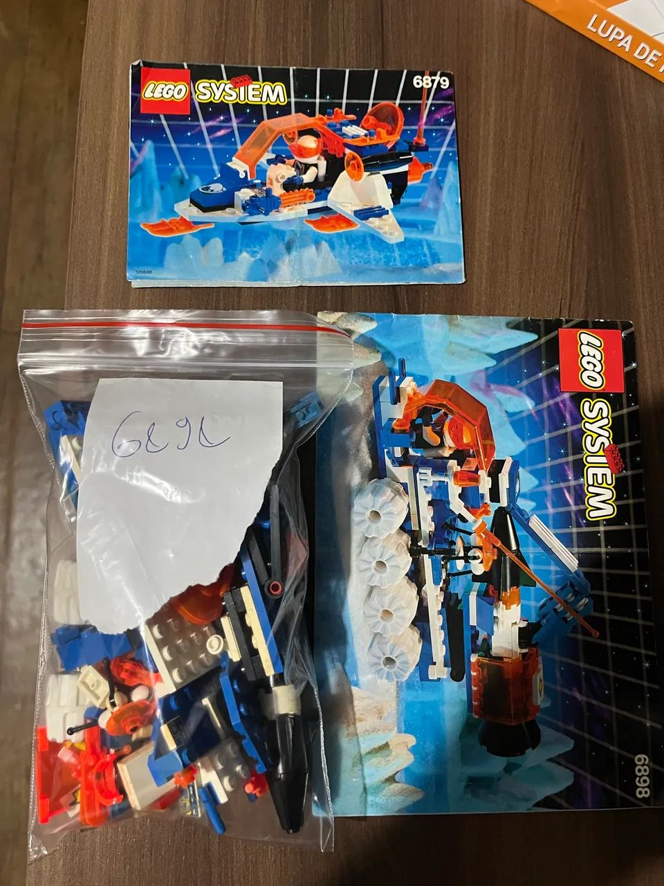 Lego peças Set 6898 (incompleto) + manuais 6898 + 6879