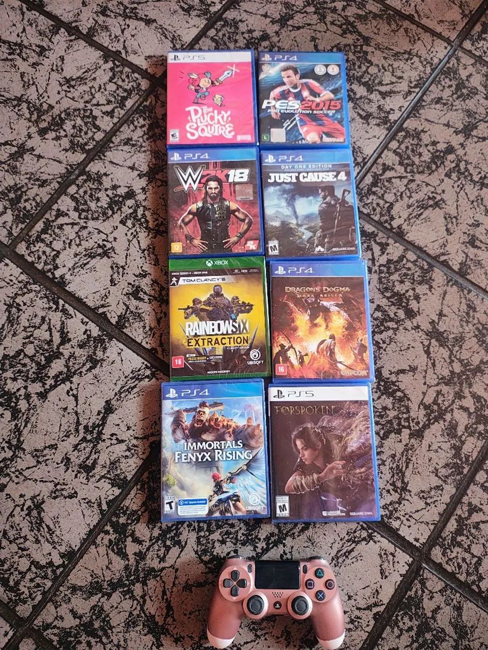 Jogos de PS4 e PS5 n Nintendo switch e controle