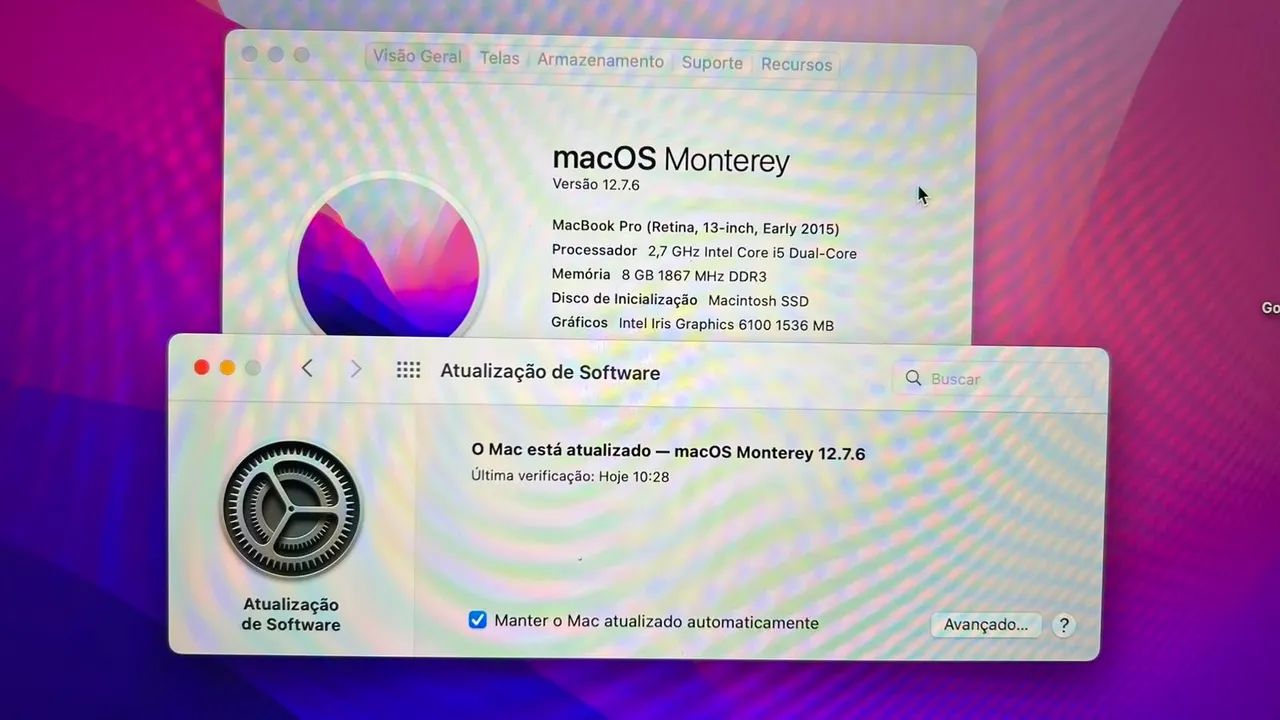Notebook Mac Book Pro/ i5 intel/ssd 256/Ran 8 mem./ano 2015. - Foto 3