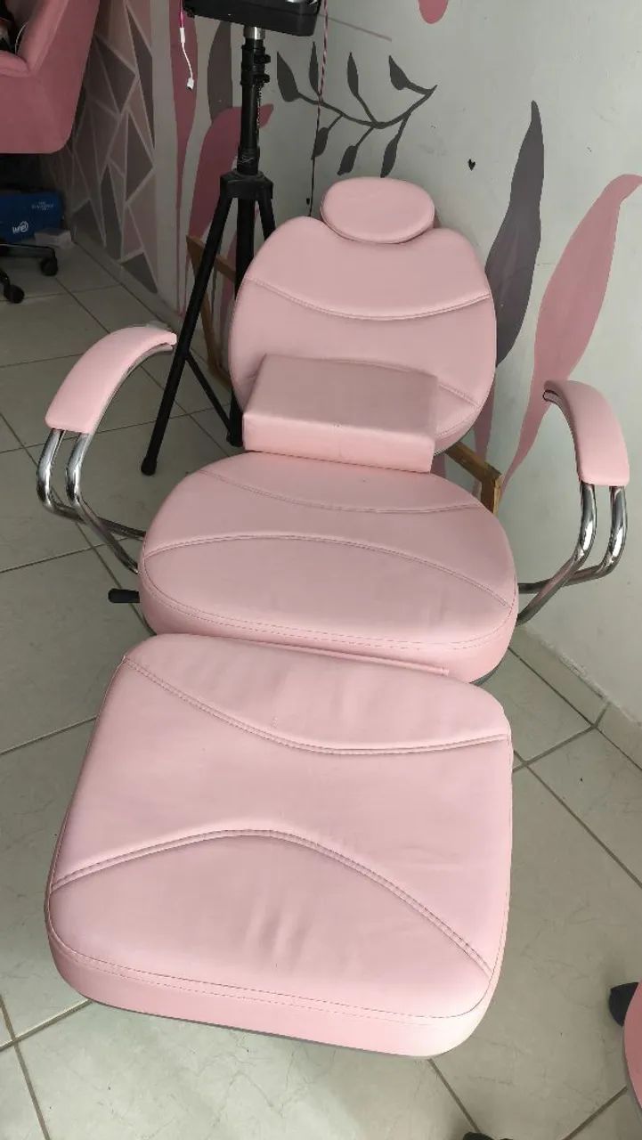 Maca reclinável/poltrona para esteticista e mocho  - Foto 2