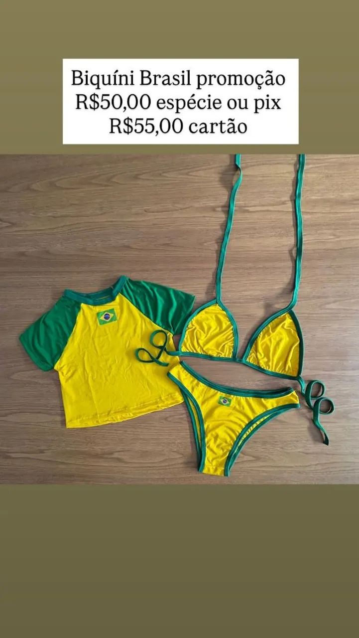 Biquíni Brasil 3 peças 